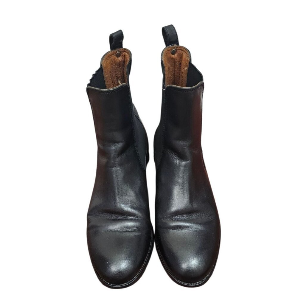Frye Women’s Melissa Chelsea Leather Black Ankle Boots Women’s Size7 - Picture 4 of 15
